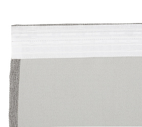 Штора Димаут Рогожка с креплением Шторная тесьма v10 блэкаут