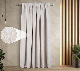 Штора Димаут Рогожка с креплением Кулиса v02 блэкаут