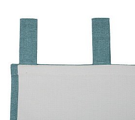 Штора Димаут Рогожка с креплением Петли v17 блэкаут