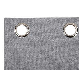 Штора Премиум Рогожка v02 с креплением Люверсы блэкаут