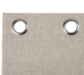 Штора Димаут Рогожка с креплением Люверсы v08 блэкаут