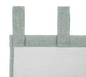 Штора Димаут Рогожка с креплением Петли с липучкой v14 блэкаут