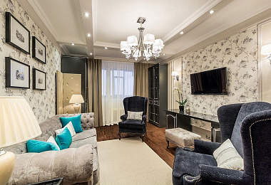 Шторы в маленькую гостиную – Вельвет-ПРО