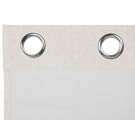 Штора Димаут Рогожка с креплением Люверсы v02 блэкаут