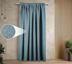 Штора Димаут Рогожка с креплением Кулиса v18 блэкаут