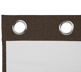 Штора Димаут Рогожка с креплением Люверсы v27 блэкаут