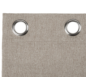 Штора Димаут Рогожка с креплением Люверсы v09 блэкаут