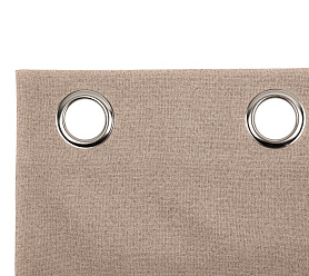 Штора Премиум Рогожка v03 с креплением Люверсы блэкаут