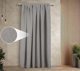 Штора Димаут Рогожка с креплением Кулиса v10 блэкаут