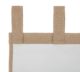 Штора Димаут Рогожка с креплением Петли с липучкой v06 блэкаут