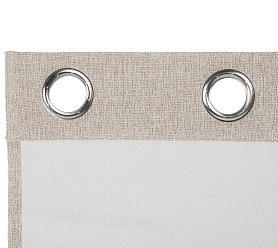 Штора Димаут Рогожка с креплением Люверсы v08 блэкаут