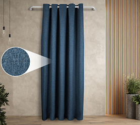 Штора Димаут Рогожка с креплением Люверсы v19 блэкаут