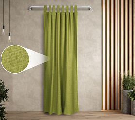 Штора Димаут Рогожка с креплением Петли v20 блэкаут