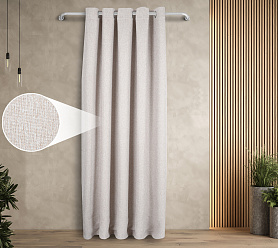 Штора Димаут Рогожка с креплением Люверсы v02 блэкаут