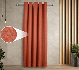 Штора Димаут Рогожка с креплением Люверсы v22 блэкаут