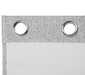 Штора Димаут Рогожка с креплением Люверсы v11 блэкаут