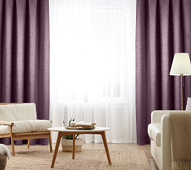 Штора Димаут Рогожка с креплением Люверсы v24 блэкаут