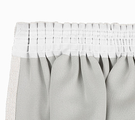 Штора Димаут Рогожка с креплением Шторная тесьма v01 блэкаут