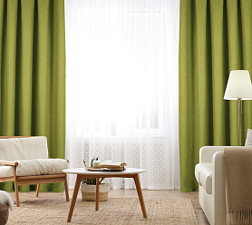 Штора Димаут Рогожка с креплением Люверсы v20 блэкаут