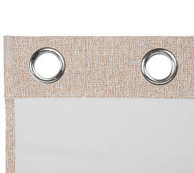 Штора Димаут Рогожка с креплением Люверсы v03 блэкаут