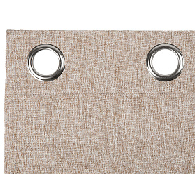 Штора Димаут Рогожка с креплением Люверсы v03 блэкаут