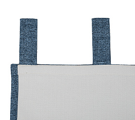 Штора Димаут Рогожка с креплением Петли v19 блэкаут