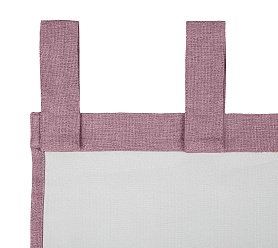 Штора Димаут Рогожка с креплением Петли с липучкой v23 блэкаут