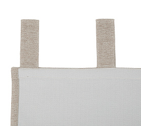 Штора Димаут Рогожка с креплением Петли v08 блэкаут