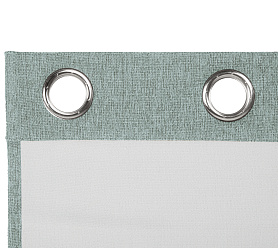 Штора Димаут Рогожка с креплением Люверсы v14 блэкаут