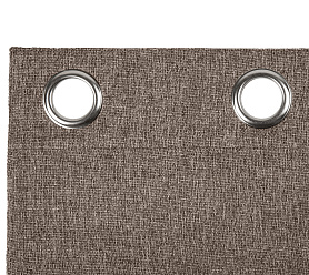 Штора Димаут Рогожка с креплением Люверсы v25 блэкаут