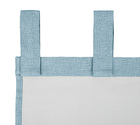 Штора Димаут Рогожка с креплением Петли с липучкой v16 блэкаут