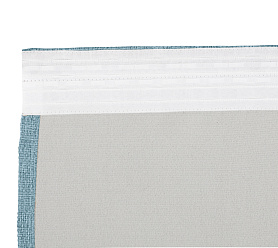 Штора Димаут Рогожка с креплением Шторная тесьма v16 блэкаут