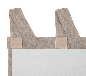 Штора Димаут Рогожка с креплением Петли с липучкой v13 блэкаут