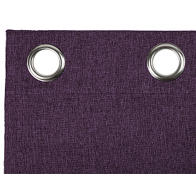 Штора Димаут Рогожка с креплением Люверсы v28 блэкаут