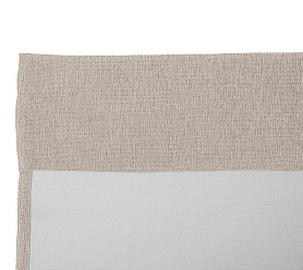 Штора Димаут Рогожка с креплением Кулиса с гребешком v08 блэкаут