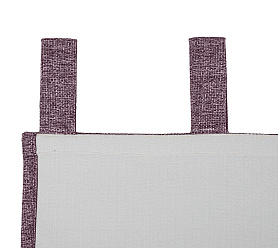 Штора Димаут Рогожка с креплением Петли v24 блэкаут