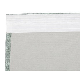 Штора Димаут Рогожка с креплением Шторная тесьма v14 блэкаут