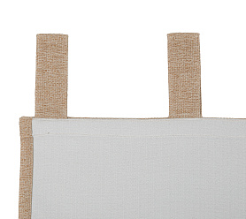 Штора Димаут Рогожка с креплением Петли v05 блэкаут