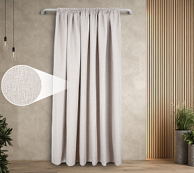 Штора Димаут Рогожка с креплением Шторная тесьма v02 блэкаут