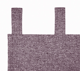 Штора Димаут Рогожка с креплением Петли v24 блэкаут