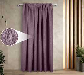 Штора Димаут Рогожка с креплением Кулиса v24 блэкаут