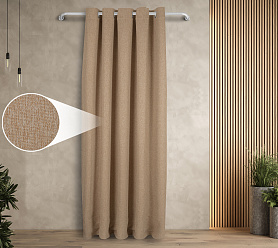 Штора Димаут Рогожка с креплением Люверсы v05 блэкаут