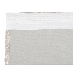 Штора Димаут Рогожка с креплением Шторная тесьма v02 блэкаут