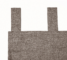 Штора Димаут Рогожка с креплением Петли с липучкой v25 блэкаут