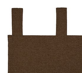 Штора Димаут Рогожка с креплением Петли v26 блэкаут