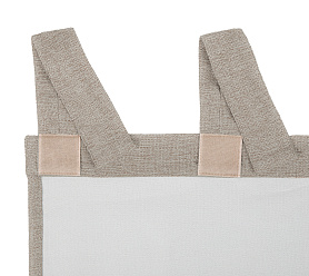 Штора Димаут Рогожка с креплением Петли с липучкой v09 блэкаут