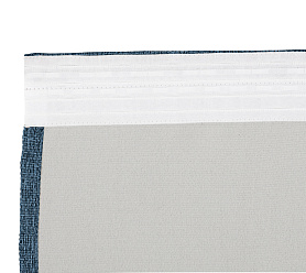 Штора Димаут Рогожка с креплением Шторная тесьма v19 блэкаут