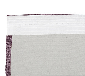 Штора Димаут Рогожка с креплением Шторная тесьма v24 блэкаут