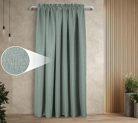 Штора Димаут Рогожка с креплением Кулиса с гребешком v14 блэкаут