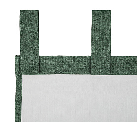 Штора Димаут Рогожка с креплением Петли с липучкой v21 блэкаут